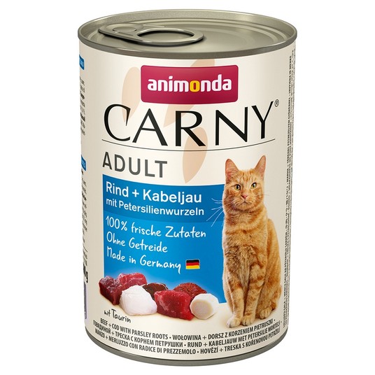 Animonda Carny Adult Wołowina i Dorsz z Korzeniem Pietruszki 400g -zdjęcie numer 1