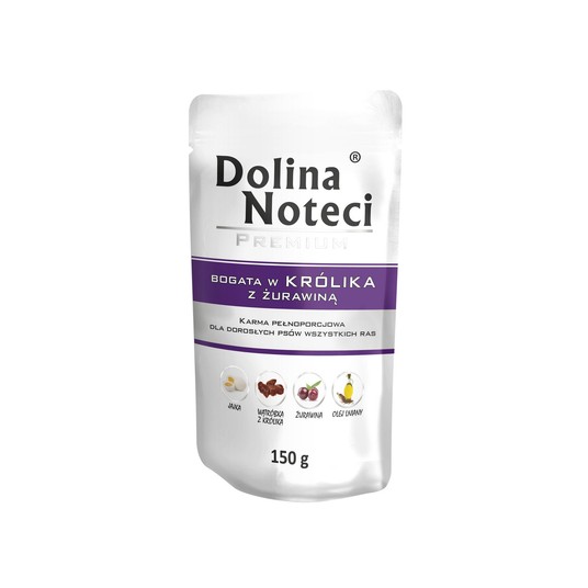 Dolina Noteci Saszetka dla Psa Królik 150g -zdjęcie numer 1