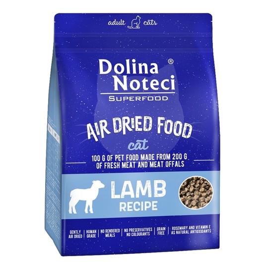 Dolina Noteci Suszona dla Kota Jagnięcina 1kg -zdjęcie numer 1