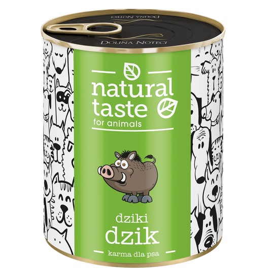 Natural Taste Puszka dla Psa Dziki Dzik 800g -zdjęcie numer 1