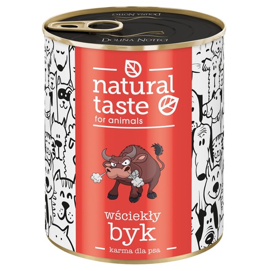Natural Taste Puszka dla Psa Wściekły Byk 800g -zdjęcie numer 1