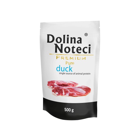 PURE Dolina Noteci Saszetka dla Psa Kaczka 500g -zdjęcie numer 1