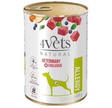4VETS Natural Allergy Puszka dla Psa 400g