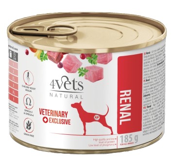 4VETS Natural Renal Puszka dla Psa 185g