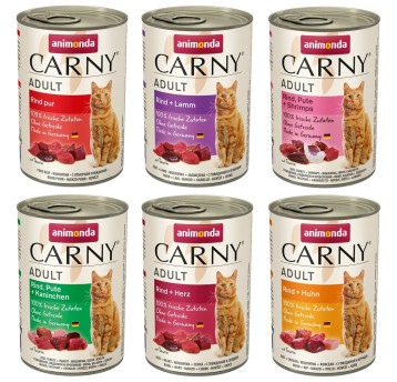 ANIMONDA CARNY MIX 1 ADULT 6 SMAKÓW 12X400G