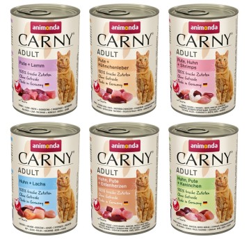 ANIMONDA CARNY MIX 2 ADULT 6 SMAKÓW 12X400G