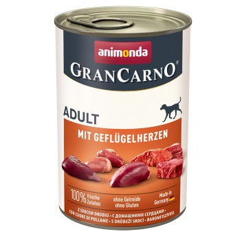 Animonda Grancarno Adult Serca Drobiowe 400g