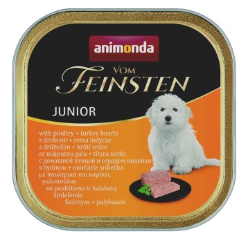 Animonda Junior Pies Drób i Indycze Serca 150g