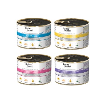 DOLINA NOTECI JUNIOR MAŁE RASY MIX SMAKÓW 24X185G