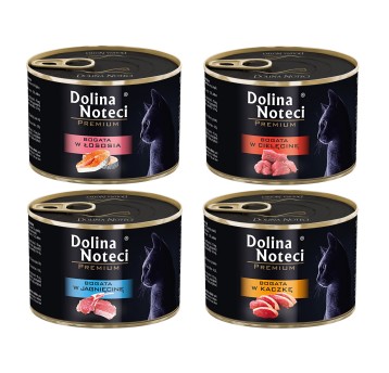 DOLINA NOTECI PREMIUM KOT MIX SMAKÓW 12X185G