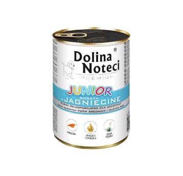 Dolina Noteci Puszka dla Psa Junior Jagnięcina 400g