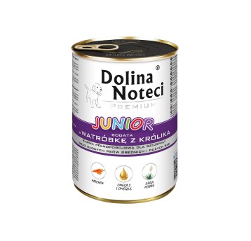 Dolina Noteci Puszka dla Psa Junior Wątróbka z Królika 400g