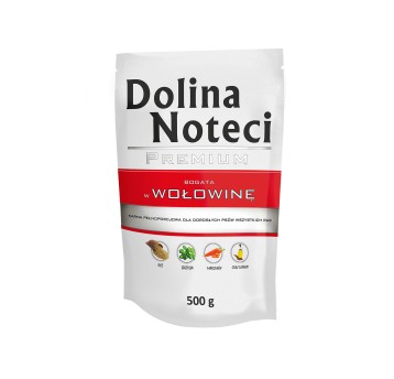 Dolina Noteci Saszetka dla Psa Wołowina 500g