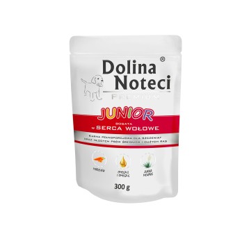 Dolina Noteci Saszetka Junior Serca Wołowe 300g