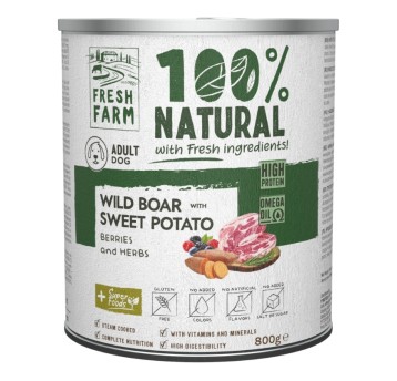 Fresh Farm Dziczyzna z Batatami i Jagodami 800g