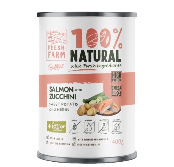 Fresh Farm Łosoś z Cukinią i Batatami 400g
