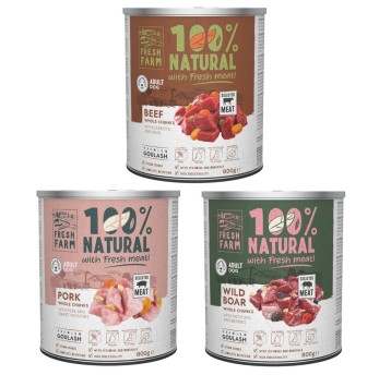 Fresh Farm Monoprotein Gulasz Mix Smaków 12x800g