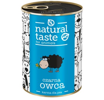 Natural Taste Puszka dla Psa Czarna Owca 400g