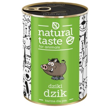 Natural Taste Puszka dla Psa Dziki Dzik 400g