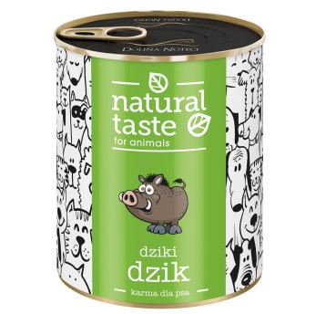 Natural Taste Puszka dla Psa Dziki Dzik 800g
