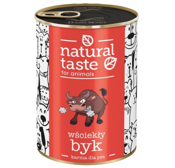Natural Taste Puszka dla Psa Wściekły Byk 400g