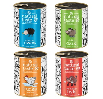 NATURAL TASTE PUSZKA PIES MIX SMAKÓW 12X800G